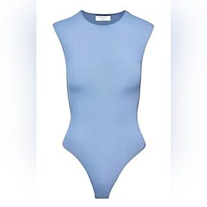 Blue Sleeveless Bodysuit